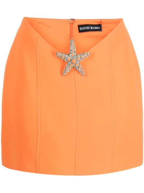 Mini gonna con dettaglio stella marina DAVID KOMA | DK68SORANGE